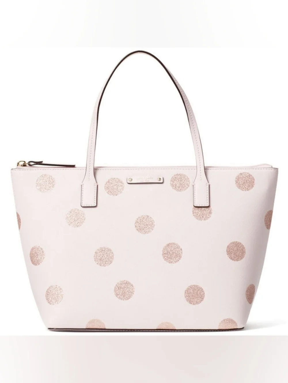Kate Spade | Haven Lane Hani Plum Dawn Glitter Polka Dots Tote